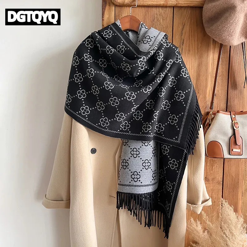 Go Ethnic Fashion - Cashmere Winter Scarf Women Warm Thick