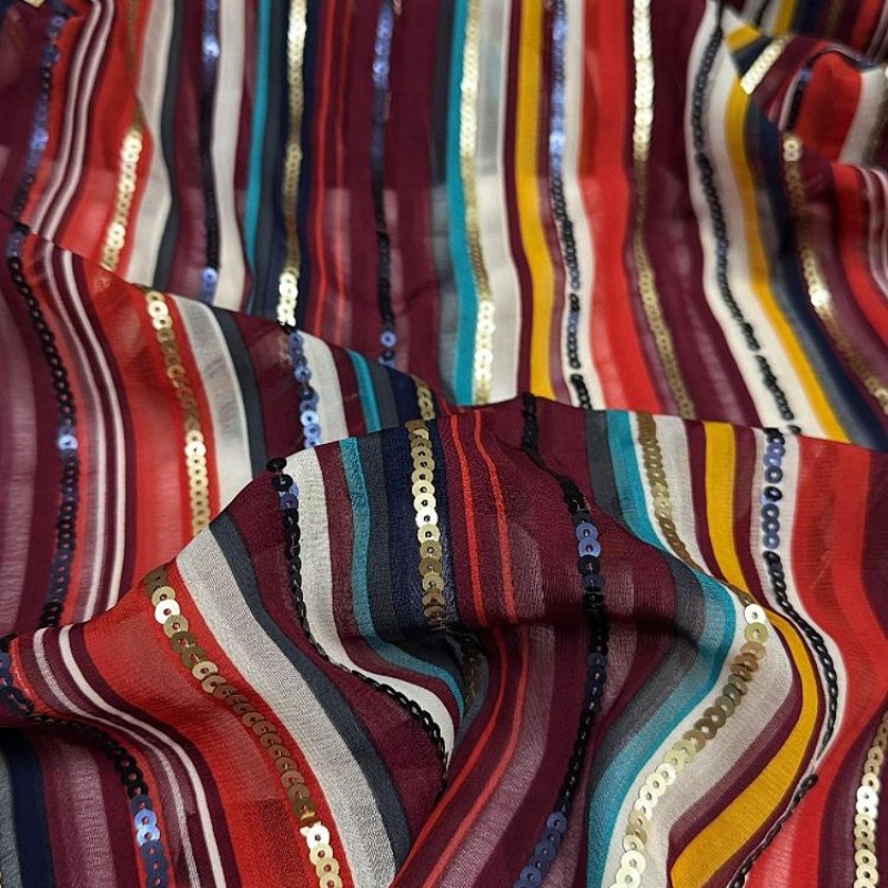 Colorful Striped Embroidered S - Ethnic Fashion Design recension och pris