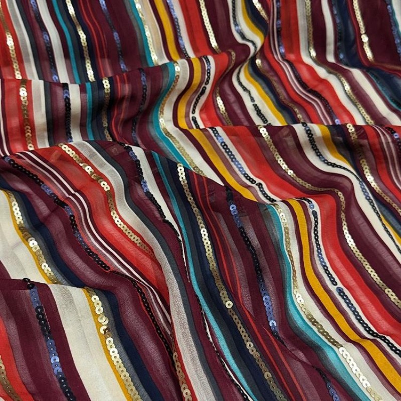 Colorful Striped Embroidered S - Ethnic Fashion Design recension och pris
