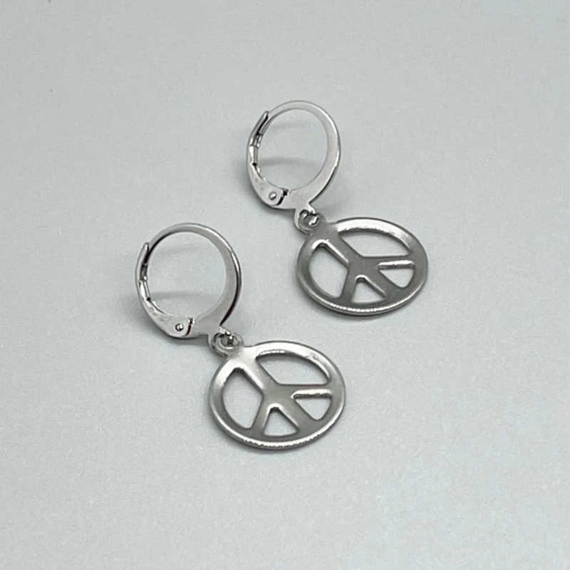 Stainless Steel PEACE SIGN Lev - Go Ethnic Fashion recension och pris