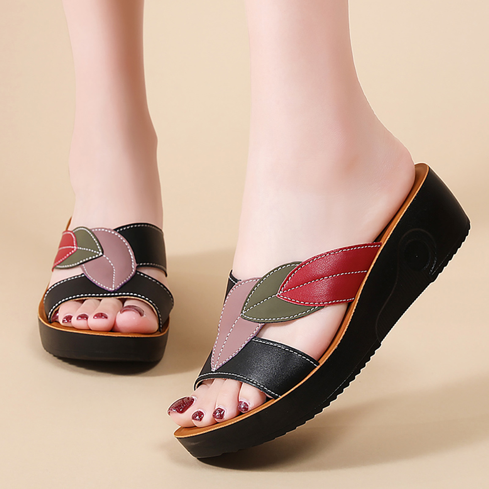 Women's Thick-Soled Wedge Snea - Ethnic Modern Fashion recension och pris