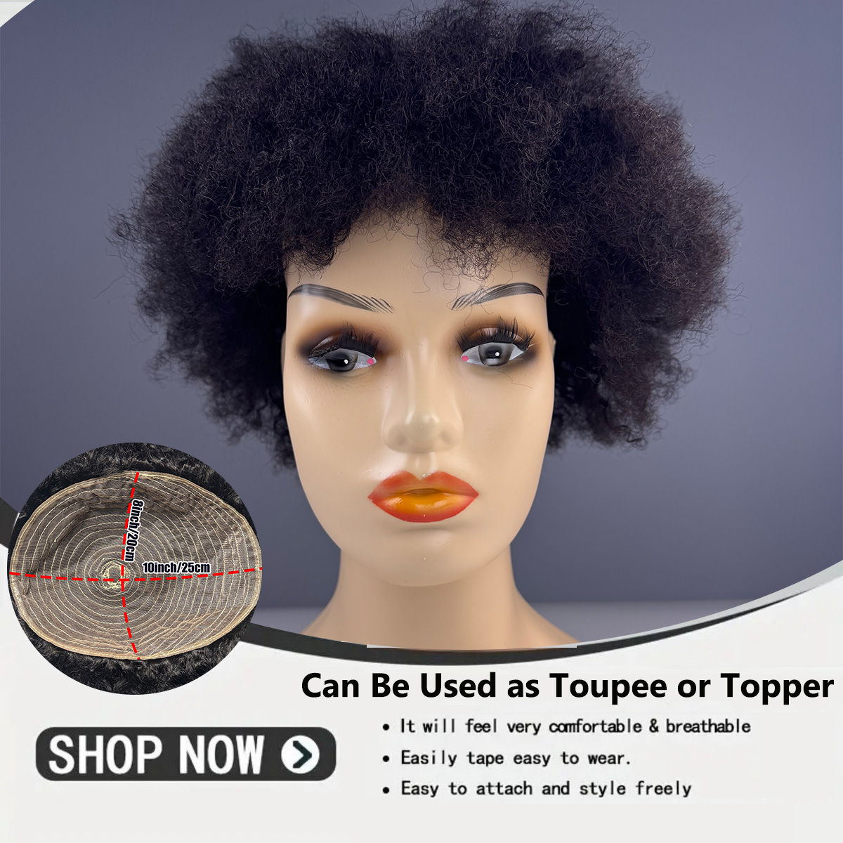 Unisex Human Hair Toupee or To - Ethnic Fashion India recension och pris