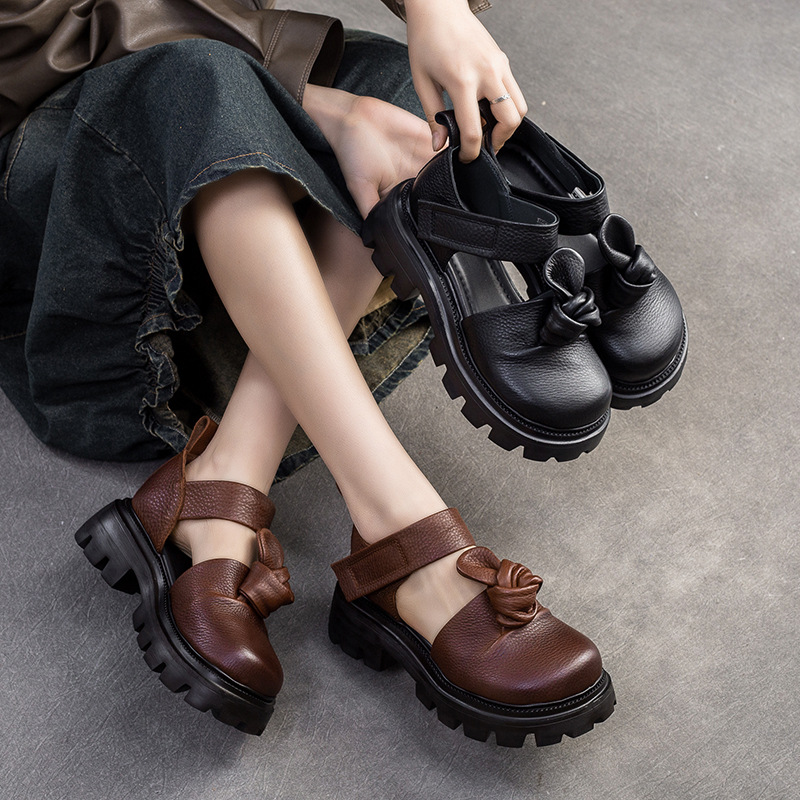 5cm Ethnic Knot Platform Wedge - Ethnic Fashion Women recension och pris