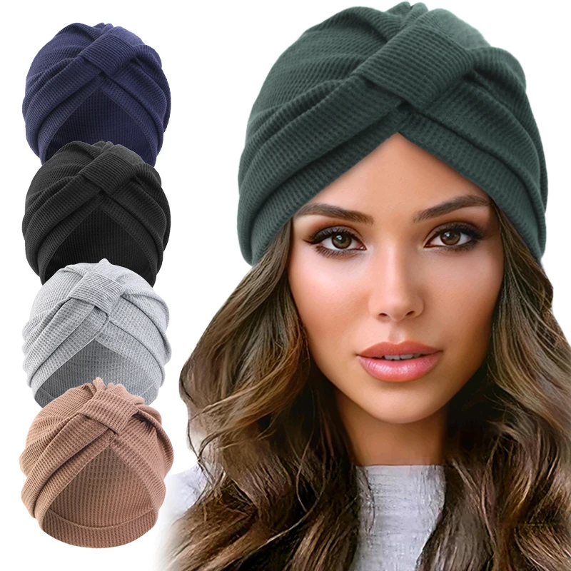 Women's Cotton Waffle Headscar - Ethnic Fashion India recension och pris